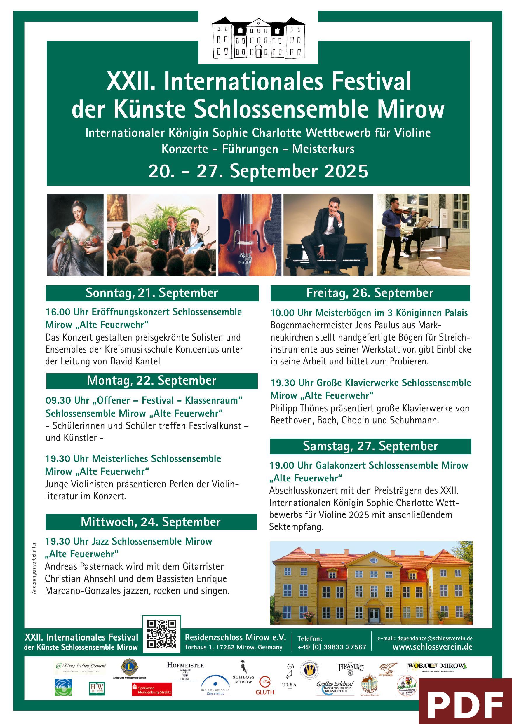 Thumbnail des Festivalplakats 2025 mit PDF-Label in Primärfarbe